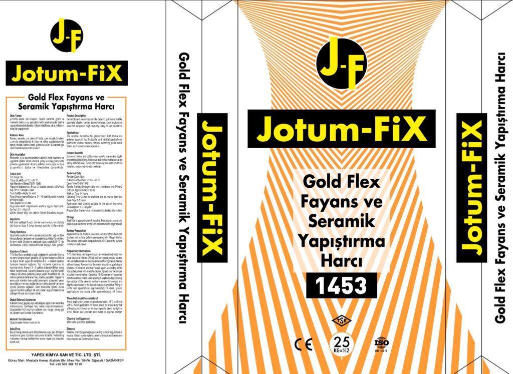 Jutom FİX Gold Flex Fayans ve Seramik Yapıştırma Harcı